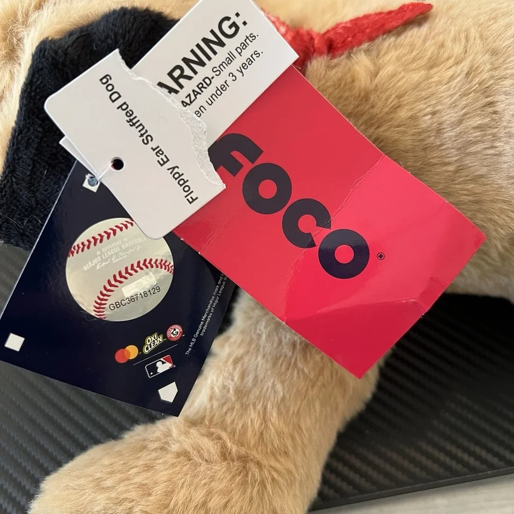 MLB Cincinnati Reds 10'' Floppy Ear Dog‎ Plush NWT By Foco Licensed by MLB